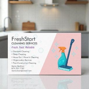 Elegant Housekeeping Company Business Card
