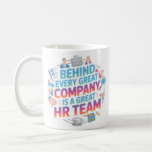 Elegant HR Team Appreciation Quote Design Coffee Mug