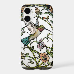 Elegant hummingbird artwork botanical boho chic