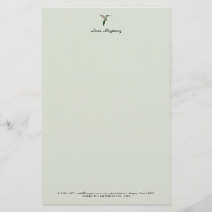 Elegant Hummingbird Letterhead