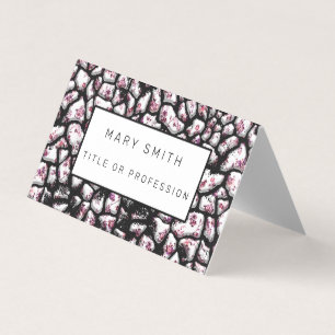 Elegant Hybrid Floral-Animal Business Card