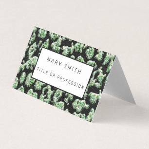 Elegant Hybrid Floral-Animal Business Card
