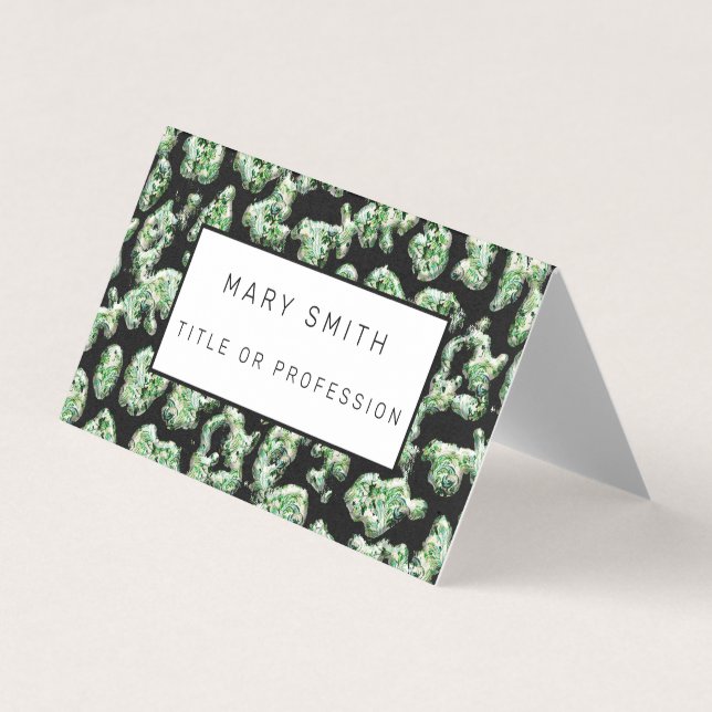 Elegant Hybrid Floral-Animal Business Card (Front)