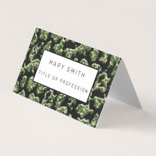 Elegant Hybrid Floral-Animal Business Card