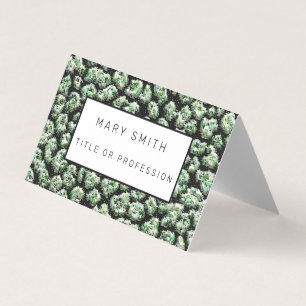 Elegant Hybrid Floral-Animal Business Card
