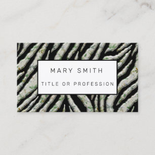 Elegant Hybrid Floral-Animal Business Card