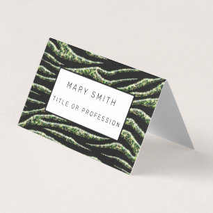 Elegant Hybrid Floral-Animal Business Card
