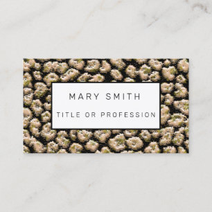 Elegant Hybrid Floral-Animal Business Card