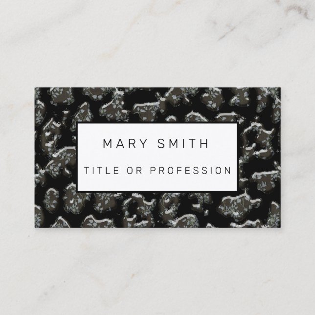 Elegant Hybrid Floral-Animal Business Card (Front)