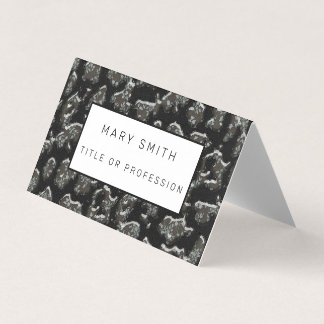 Elegant Hybrid Floral-Animal Business Card (Front)