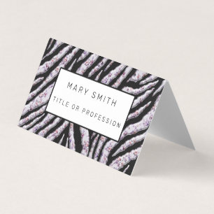 Elegant Hybrid Floral-Animal Business Card