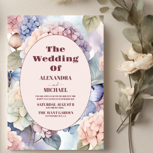 Elegant Hydrangea Wedding Invitation