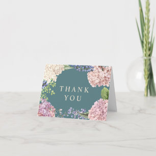 Elegant Hydrangeas Thank You Cards