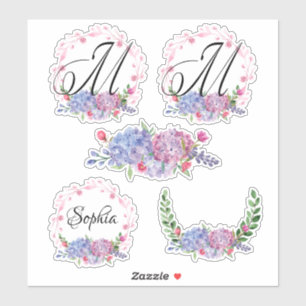 Elegant Hydrangeas   Wreaths   Monogram   Letter M