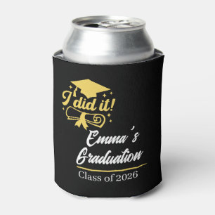 ELegant I did it Success Graduation Party Can Cooler