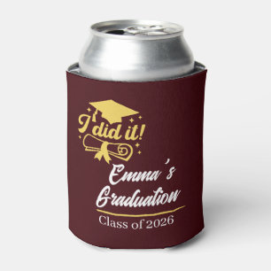 ELegant I did it Success Graduation Party Can Cooler