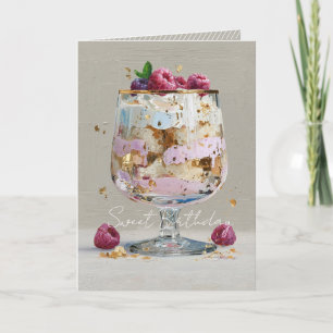 Elegant Impasto Raspberry Dessert Invitation