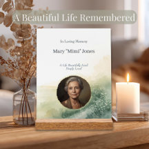 Elegant In Loving Memory Photo Memorial