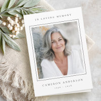Elegant In Loving memory photo sympathy