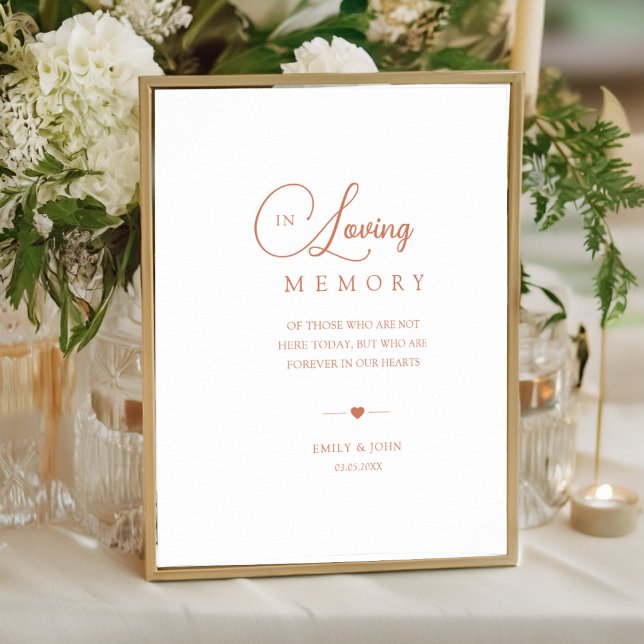 Elegant In Loving Memory Wedding Poster (Creator Uploaded)