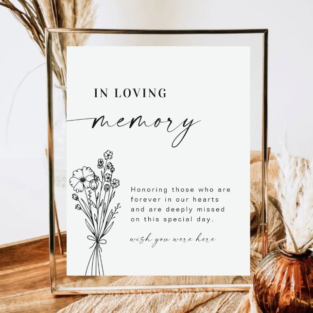 Elegant In Loving Memory Wedding Sign (Creator Uploaded)