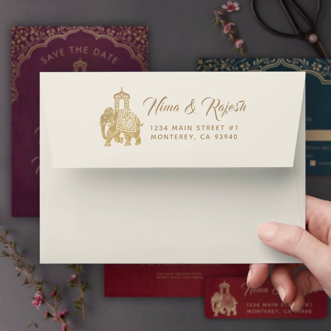 Elegant Indian Ganesha Wedding Suite Envelope (Creator Uploaded)