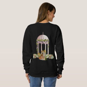 Elegant Indian Tiger Aesthetic Botanical Print Sweatshirt