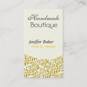 Elegant Indie Floral Art Style Design Business Card