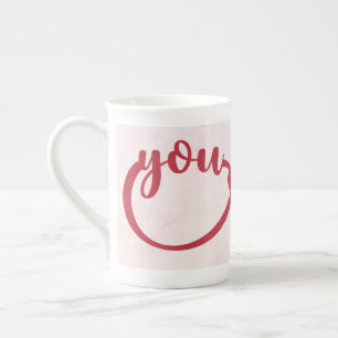 Elegant Infinity You Ane Me For Valentine's Day Bone China Mug