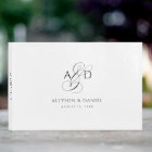Elegant Initial Script Monogram Classic Wedding