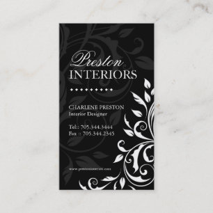 Elegant Interior Designer Business Card