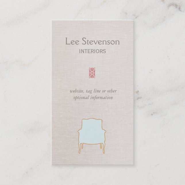 Elegant Interiors Business Card (Front)