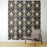 Elegant intricate art deco luxury gold  tapestry<br><div class="desc">"Elegant Intricate Art Deco Luxury Gold Tapestry". This piece blends deep blue and green tones with intricate gold detailing for a vibe that’s both vintage and luxe. The rich colours and golden accents bring that classic Art Deco flair, making it a bold, elegant addition to any space. Perfect for those...</div>