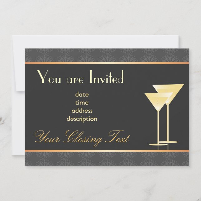 Elegant Invitation Card (Front)
