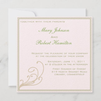 Elegant Invitation with Scroll Detail