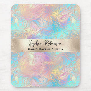 Elegant Iridescent and Pearl Foil Mouse Pad