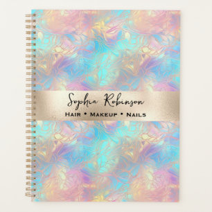 Elegant Iridescent and Pearl Foil Planner