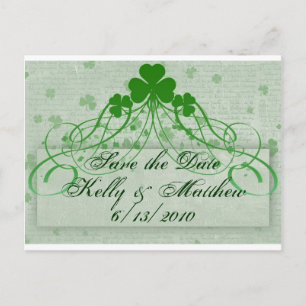 Elegant Irish Announcement Postcard