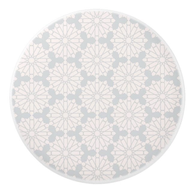Elegant Islamic Art Design Ceramic Knob (Front)