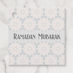 Elegant Islamic Art Design Favour Tags