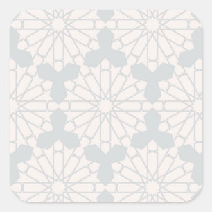 Elegant Islamic Art Design Square Sticker