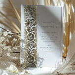 Elegant Islamic Foil Beige Ivory Wedding<br><div class="desc">This beautifully crafted wedding invitation features a refined beige and ivory colour palette with intricate floral motifs and elegant Arabic calligraphy. The front of the card is adorned with a delicate floral border in soft beige, providing a classic and sophisticated frame for the couple's names and wedding details. The back...</div>