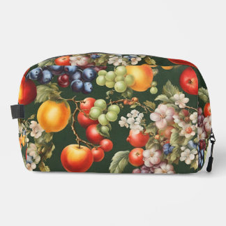 Elegant Italian Design with Fruits and Flowers Dopp Kit
