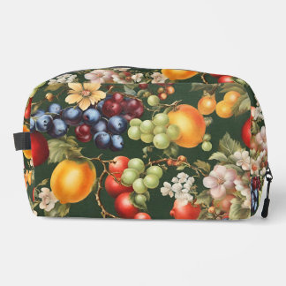 Elegant Italian Design with Fruits and Flowers Dopp Kit