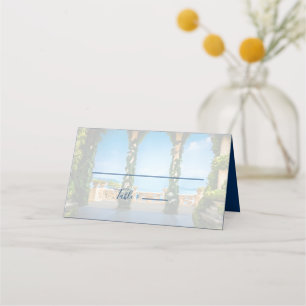 Elegant Italian Wedding Arches Italy Place Card