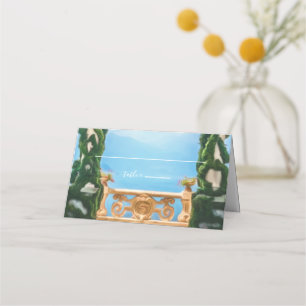 Elegant Italian Wedding Arches Italy Place Card