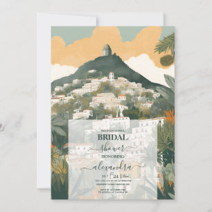 Elegant Italy Capri Destination Bridal Shower Invitation