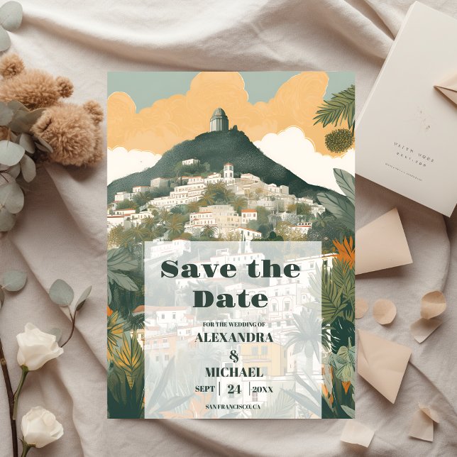 Elegant Italy Capri Destination Wedding Save The Date (Creator Uploaded)