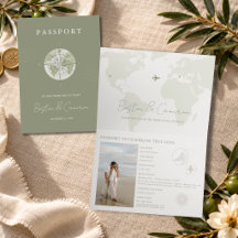 Elegant Italy Travel Passport Destination Wedding