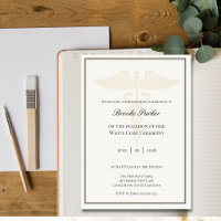 Elegant Ivory and Gold White Coat Ceremony Dinner